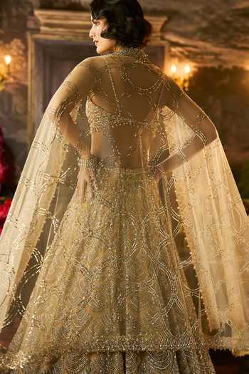 Seema Gujral Sequin & Crystal Bridal Lehenga Set