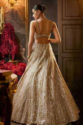 Seema Gujral Embroidered Bridal Lehenga Set 