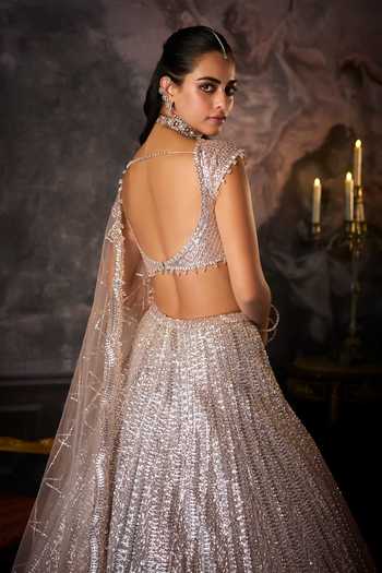 Seema Gujral Sequin Embellished Bridal Lehenga Set