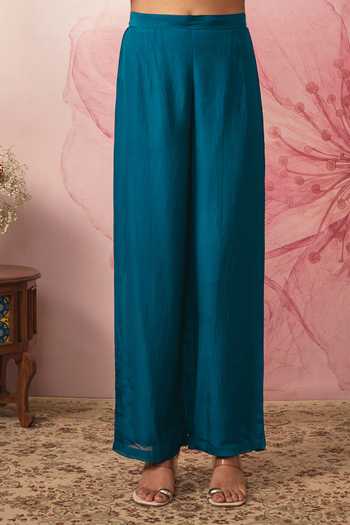 Buy Vana Ethnics Blue Organza, Georgette Round Neck, Yes Midnight Floral Print Kalidar Kurta Set Online at Aza Fashions Buy_Vana Ethnics_Blue Organza, Georgette Round Neck, Yes Midnight Floral Print Kalidar Kurta Set _Online_at_Aza_Fashions