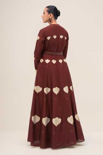 Ampm Inara Chanderi Abaya Set 