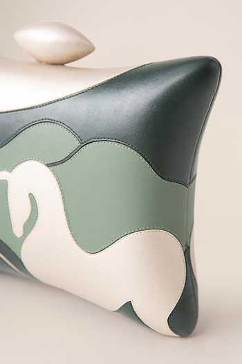 Ampm_Off White Aasma Clutch _at_Aza_Fashions