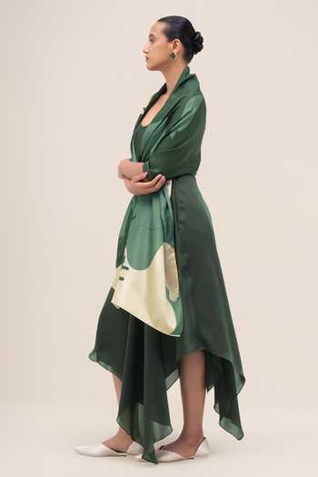 Buy_Ampm_Green Nazr Scarf _Online_at_Aza_Fashions