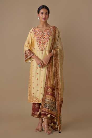 Sheeshakari Hand Embroidered Kurta Set 
