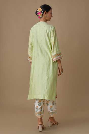 Sheeshakari Hand Embroidered Kurta Set 