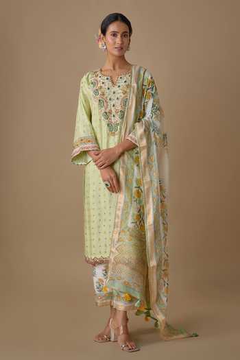 Sheeshakari Hand Embroidered Kurta Set 
