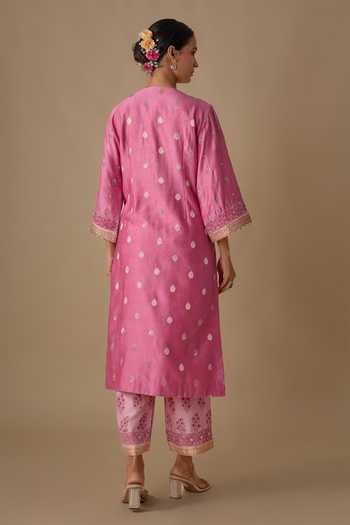 Sheeshakari Bead Embroidered Kurta Set 