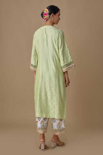 Sheeshakari Dabka Embroidered Kurta Set 