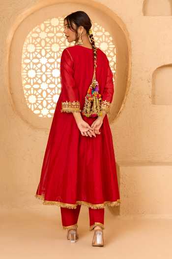 saina kapoor Gota Patti Embellished Anarkali Set 