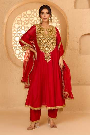 saina kapoor Gota Patti Embellished Anarkali Set 