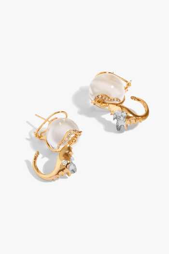 Outhouse Seanymph Celestial Brass Earrings 