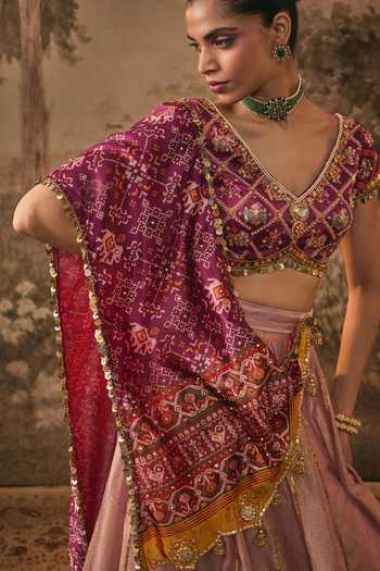 Vana Ethnics Lehenga Set With Patola Dupatta