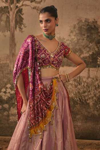Vana Ethnics Lehenga Set With Patola Dupatta