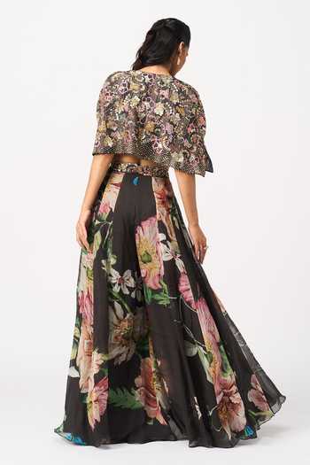 Issa Studio By Chetana & Swathi Anul Printed Lehenga Set With Jacket 