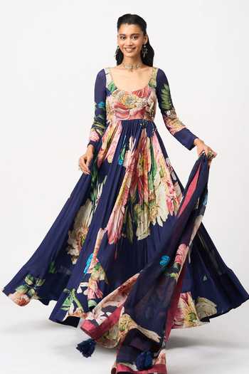 Issa Studio By Chetana & Swathi Arditha Printed Anarkali With Dupatta 