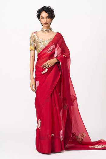 Issa Studio By Chetana & Swathi Arika Printed Saree With Blouse 