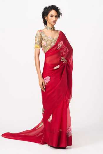Issa Studio By Chetana & Swathi Iksha Printed Saree With Blouse 