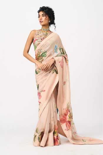 Issa Studio By Chetana & Swathi Mansi Printed Saree With Blouse 