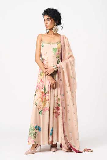 Issa Studio By Chetana & Swathi Shanvi Printed Anarkali With Dupatta 