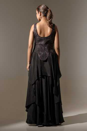 K-Anshika Layered Draped Skirt Set 