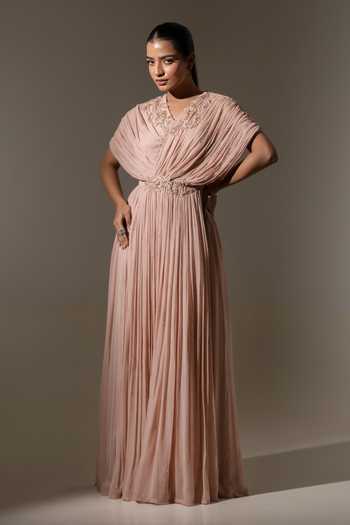 K-Anshika Draped Pleated Gown 