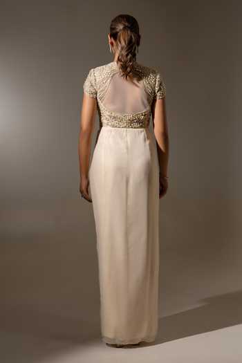 K-Anshika Embellished Draped Gown 