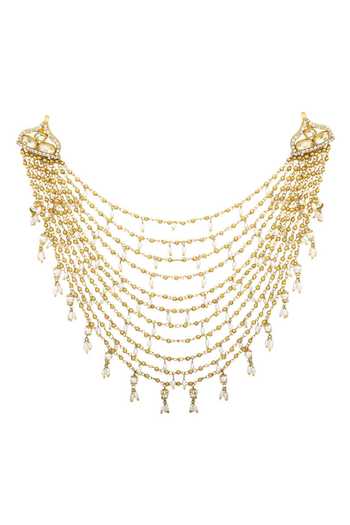 Raabta By Rahul Gold Chain Bun Accessory