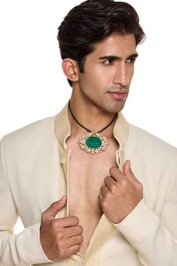 Buy Raabta By Rahul Green Panna Mor Mukut Convertible Kalangi Online at Aza Fashions Buy_Raabta By Rahul_Green Panna Mor Mukut Convertible Kalangi _Online_at_Aza_Fashions