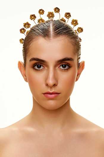 Raabta By Rahul_White Kamala Bun Accessory _Online_at_Aza_Fashions