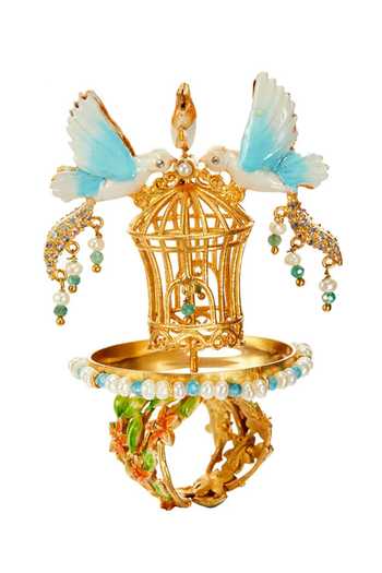 Raabta By Rahul Rotating Bird Cage Ring 