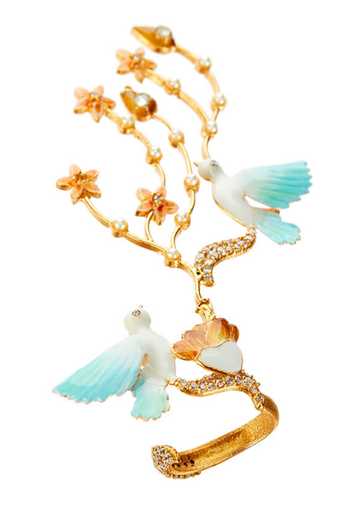 Raabta By Rahul Bird Man Cocktail Ring 