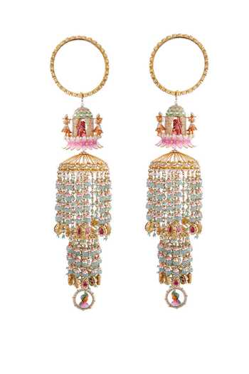 Raabta By Rahul Shivika Double Jhumki Pair Of Kaleeras 