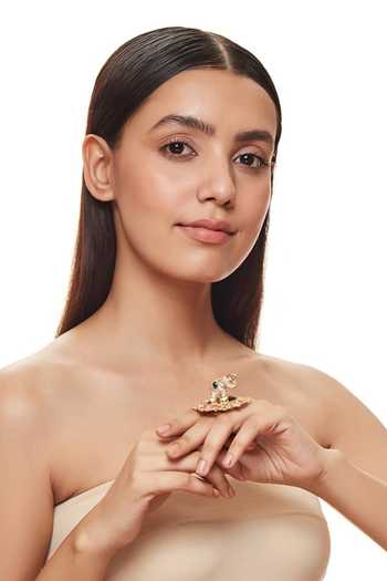 Raabta By Rahul Pink Dviraad Rotating Ring Online at Aza Fashions Raabta By Rahul_Pink Dviraad Rotating Ring _Online_at_Aza_Fashions