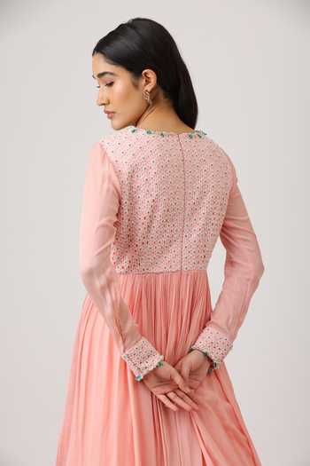 Vidushi Gupta Honeycomb Embroidered Anarkali With Dupatta 