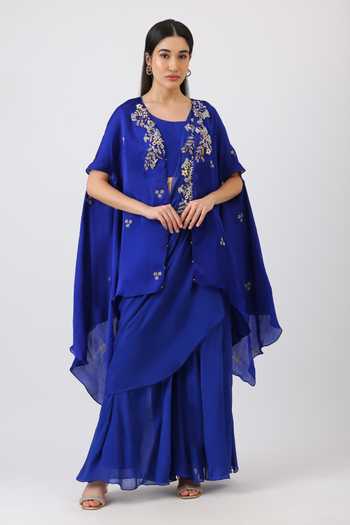 Vidushi Gupta Embroidered Jacket Palazzo Set 