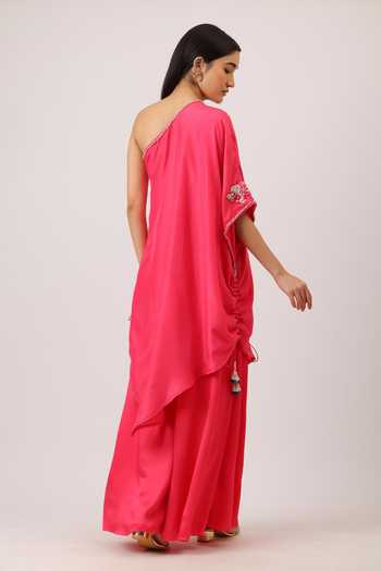 Vidushi Gupta Pearl Embroidered Cape & Palazzo Set 