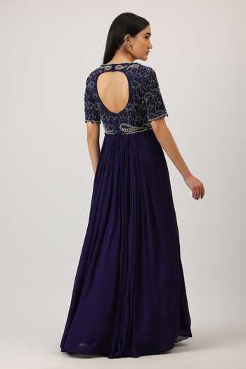 Vidushi Gupta Threadwork Embroidered Anarkali With Dupatta 