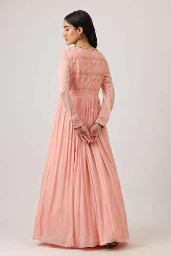 Vidushi Gupta Hand Embroidered Anarkali & Dupatta Set 