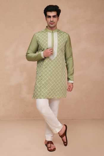 Manish Nagdeo Thread Embroidered Kurta & Pant Set