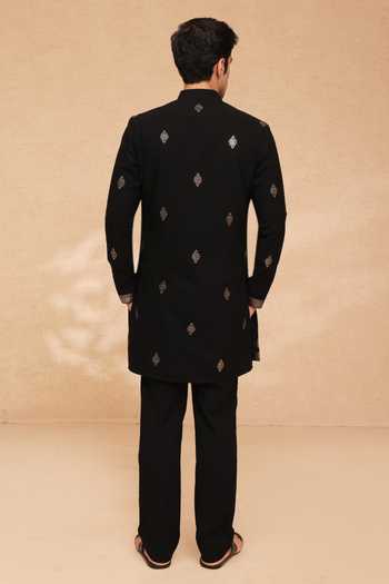 Manish Nagdeo Foil Work Kurta & Pant Set