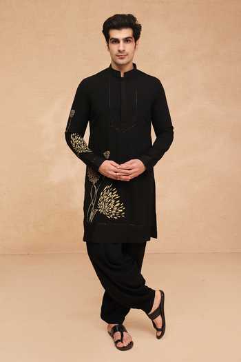 Manish Nagdeo Placement Printed Kurta & Salwar Set