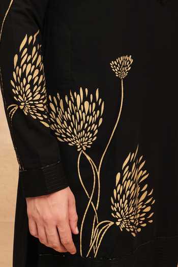 Buy Manish Nagdeo Black Viscose, Acrylic Placement Printed Kurta And Salwar Set Buy_Manish Nagdeo_Black Viscose, Acrylic Placement Printed Kurta And Salwar Set
