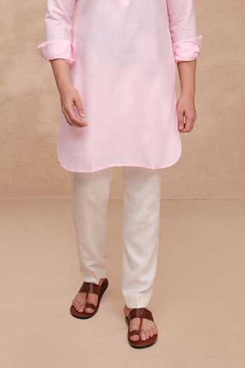 Manish Nagdeo Pink Silk Printed Art Nehru Jacket Set Online at Aza Fashions Manish Nagdeo_Pink Silk Printed Art Nehru Jacket Set _Online_at_Aza_Fashions