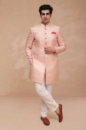 Manish Nagdeo Banarasi Brocade Sherwani Set 