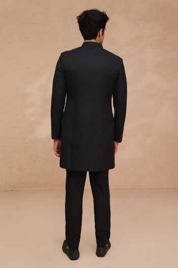 Manish Nagdeo Placement Embroidered Sherwani Set