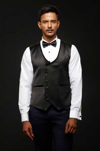 Sven Suits Blue Viscose, Polyester Embroidered Lapel Tuxedo Suit Online at Aza Fashions Sven Suits_Blue Viscose, Polyester Embroidered Lapel Tuxedo Suit _Online_at_Aza_Fashions