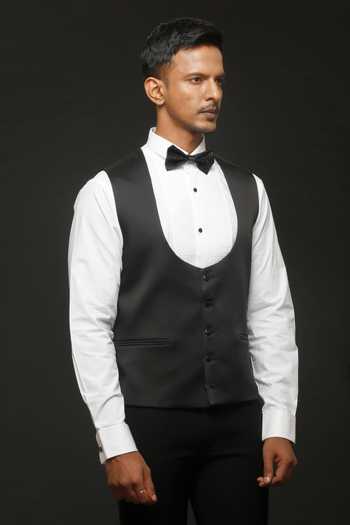 Sven Suits Tonal Stone Embroidered Tuxedo Suit Set 