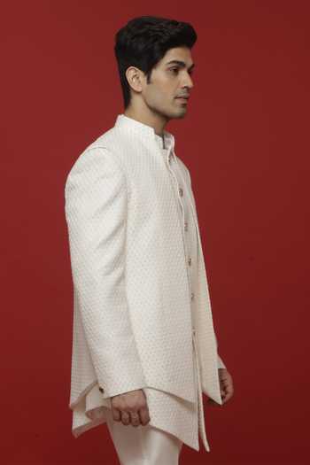 Sven Suits Embroidered Bandhgala & Pant Set 
