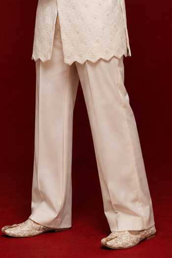 Sven Suits Off White Silk Stones Embroidered Bandhgala Pant Set Online at Aza Fashions Sven Suits_Off White Silk Stones Embroidered Bandhgala Pant Set _Online_at_Aza_Fashions
