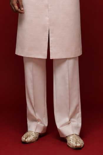 Sven Suits Pink Silk, Satin Embroidered Sherwani Set Online at Aza Fashions Sven Suits_Pink Silk, Satin Embroidered Sherwani Set _Online_at_Aza_Fashions